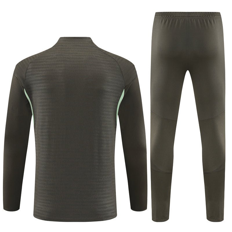 Strikers Club™ 2025/26 Real Madrid Dark Olive Premium Football Tracksuit