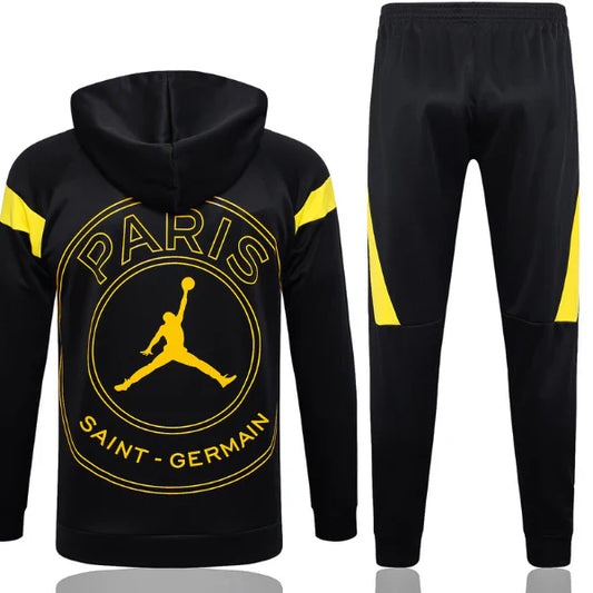 Strikers Club™ PSG Black Yellow Premium Football Tracksuit
