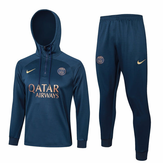 Strikers Club™ PSG Blue Dark Blue Premium Football Tracksuit
