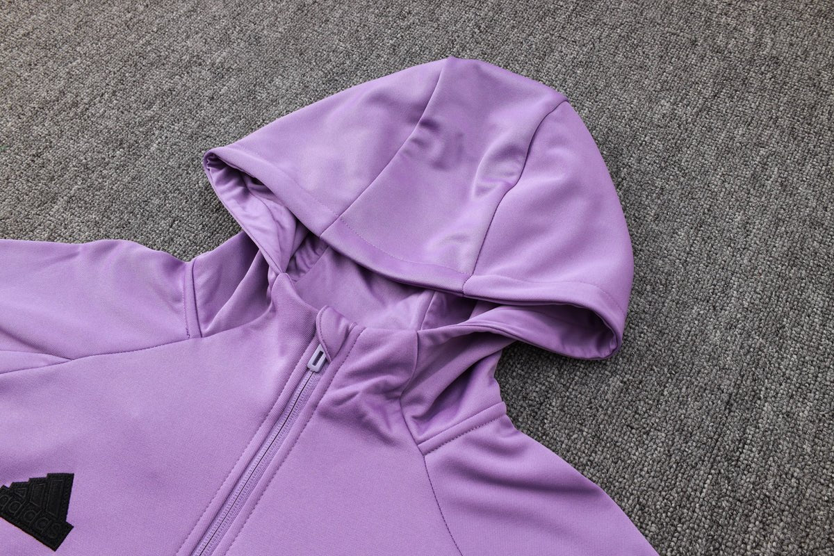 Strikers Club™ Real Madrid White Purple Premium Football Tracksuit