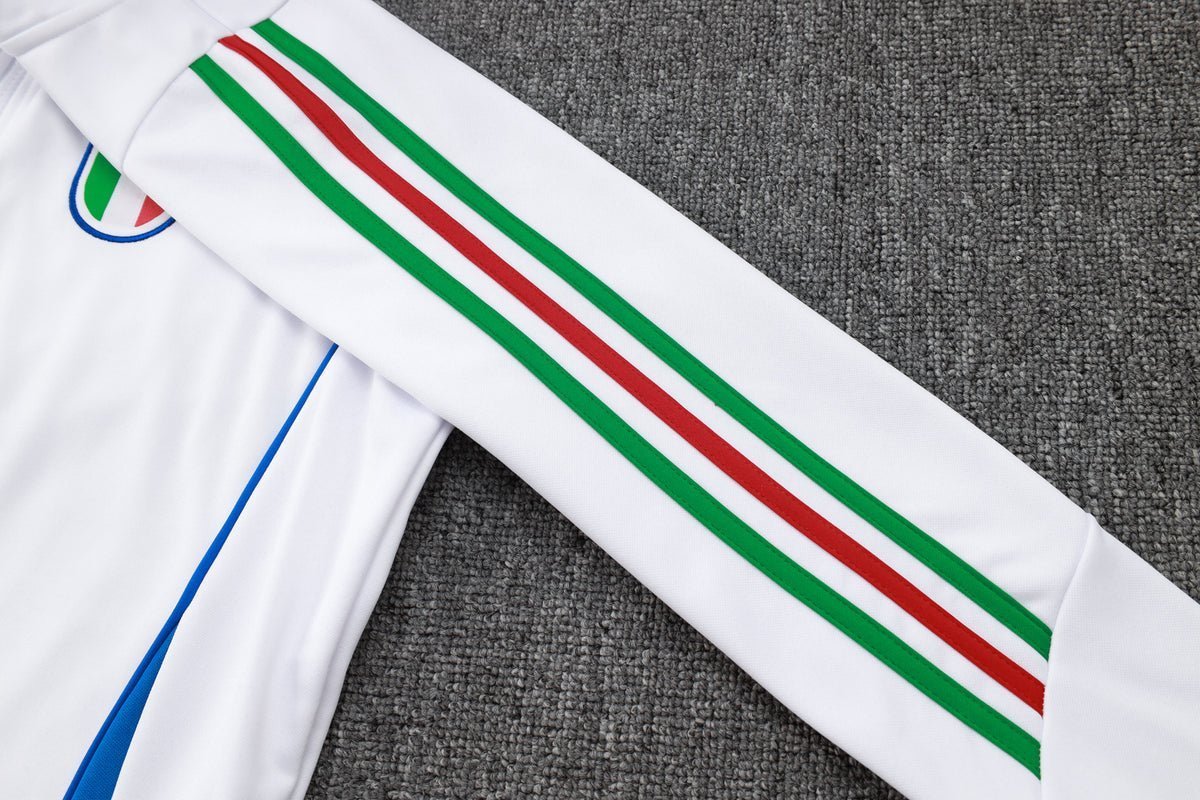 Strikers Club™ 2024 Elite Football White Blue Premium Football Tracksuit