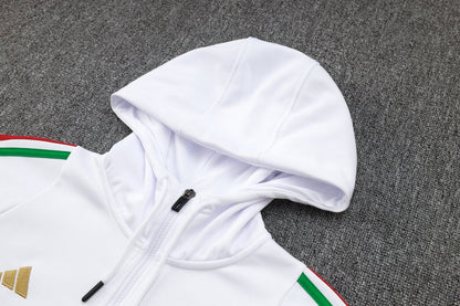 Strikers Club™ 2024 Elite Football White Blue Premium Football Tracksuit