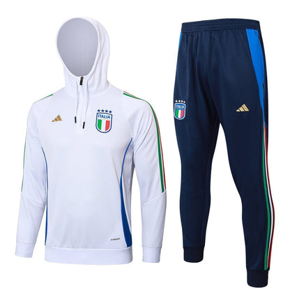Strikers Club™ 2024 Elite Football White Blue Premium Football Tracksuit