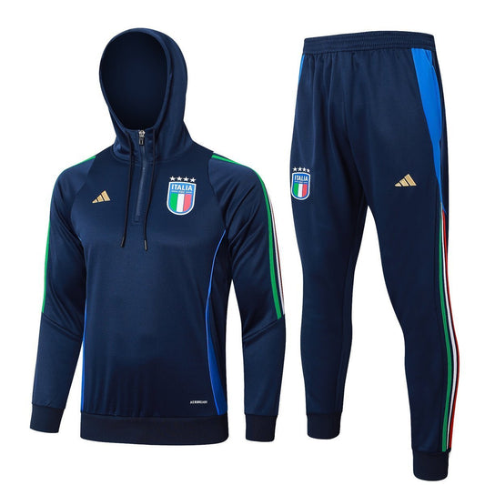Strikers Club™ 2024 Elite Football Blue Dark Blue Premium Football Tracksuit