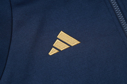 Strikers Club™ 2024 Elite Football Blue Dark Blue Premium Football Tracksuit