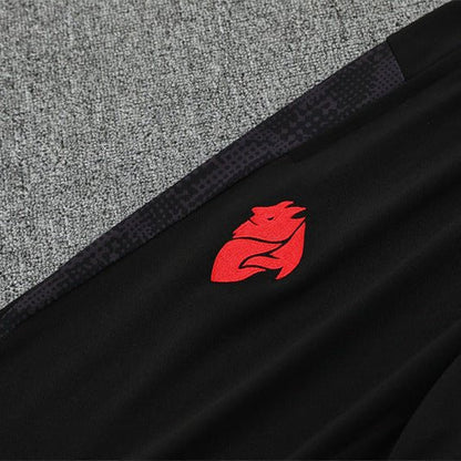Strikers Club™ 2025/26 AC Milan Black Premium Football Tracksuit