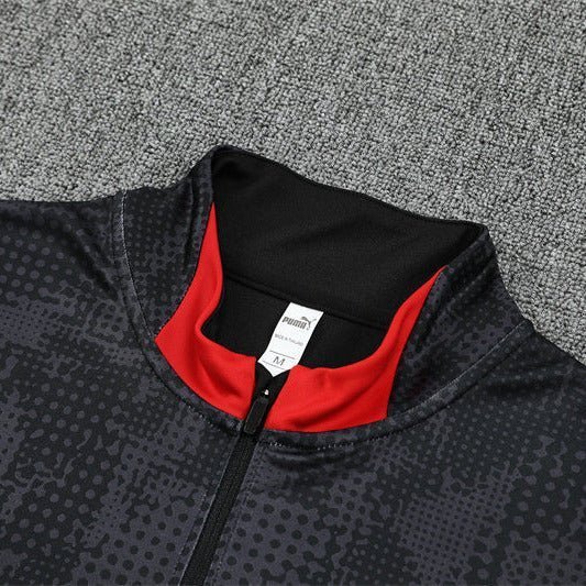 Strikers Club™ 2025/26 AC Milan Black Premium Football Tracksuit