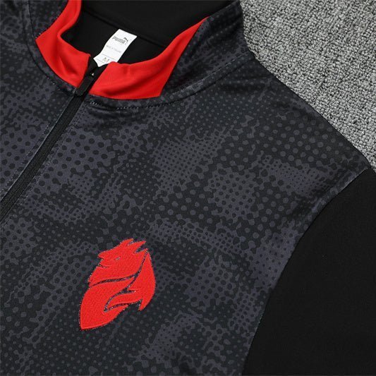 Strikers Club™ 2025/26 AC Milan Black Premium Football Tracksuit