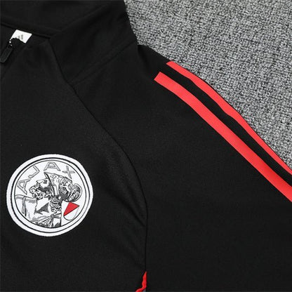 Strikers Club™ 2025/26 Ajax Amsterdam Black Premium Football Tracksuit