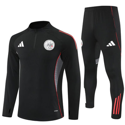 Strikers Club™ 2025/26 Ajax Amsterdam Black Premium Football Tracksuit