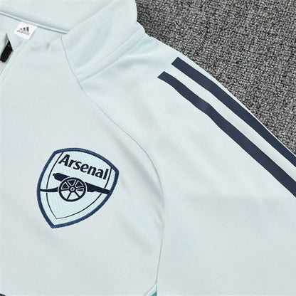 Strikers Club™ 2025/26 Arsenal White Premium Football Tracksuit
