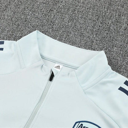 Strikers Club™ 2025/26 Arsenal White Premium Football Tracksuit