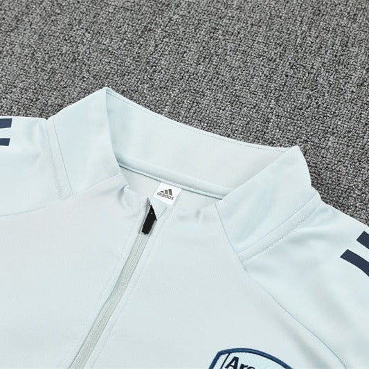 Strikers Club™ 2025/26 Arsenal White Premium Football Tracksuit