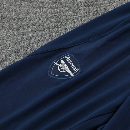 Strikers Club™ 2025/26 Arsenal White Premium Football Tracksuit