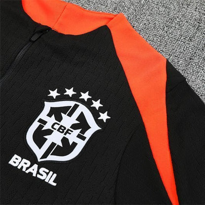 Strikers Club™ 2025/26 Brazil Black Premium Football Tracksuit