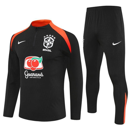 Strikers Club™ 2025/26 Brazil Black Premium Football Tracksuit