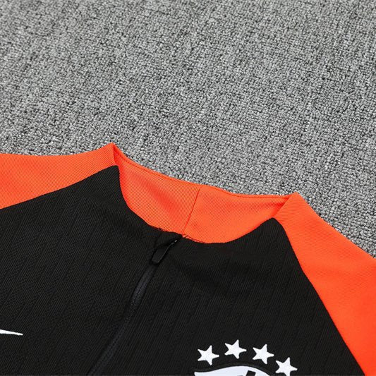 Strikers Club™ 2025/26 Brazil Black Premium Football Tracksuit