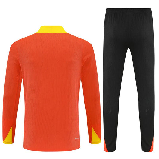 Strikers Club™ 2025/26 Brazil Orange Premium Football Tracksuit