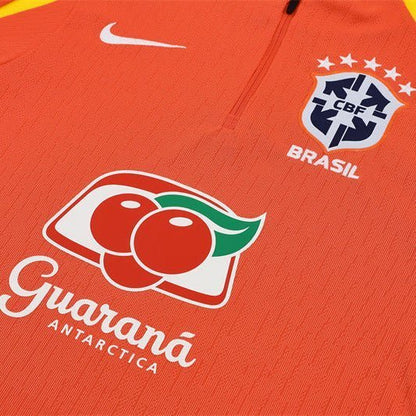 Strikers Club™ 2025/26 Brazil Orange Premium Football Tracksuit