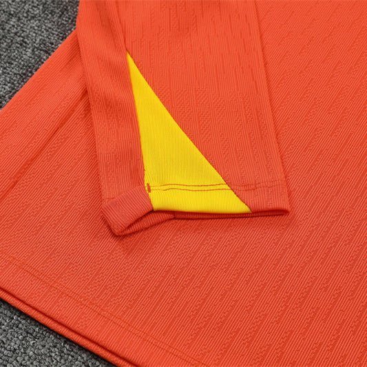 Strikers Club™ 2025/26 Brazil Orange Premium Football Tracksuit