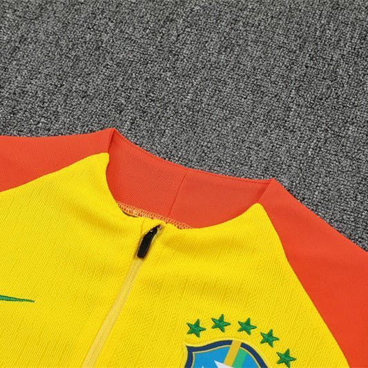 Strikers Club™ 2025/26 Brazil Yellow Premium Football Tracksuit