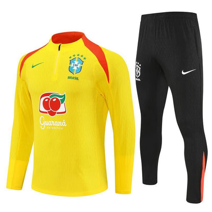 Strikers Club™ 2025/26 Brazil Yellow Premium Football Tracksuit