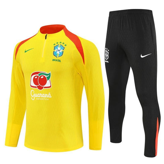 Strikers Club™ 2025/26 Brazil Yellow Premium Football Tracksuit