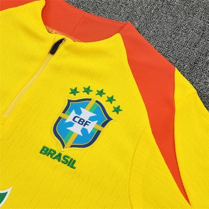 Strikers Club™ 2025/26 Brazil Yellow Premium Football Tracksuit