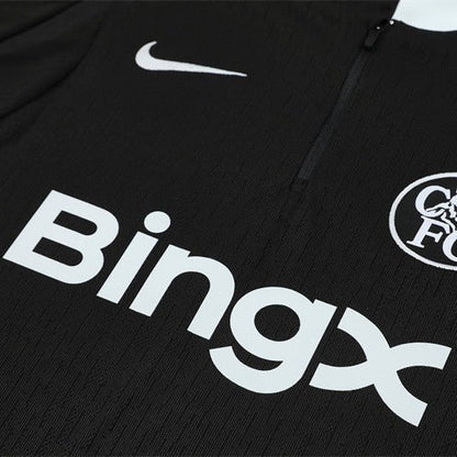 Strikers Club™ 2025/26 Chelsea Black Premium Football Tracksuit