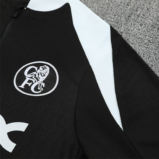 Strikers Club™ 2025/26 Chelsea Black Premium Football Tracksuit