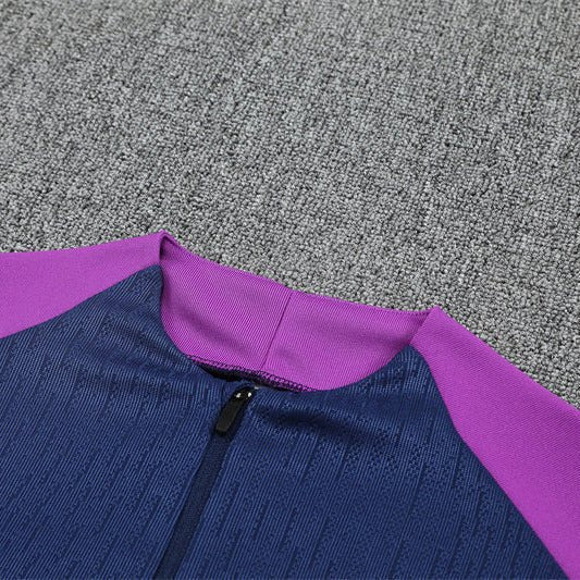 Strikers Club™ 2025/26 FC Barcelona Blue Purple Premium Football Tracksuit