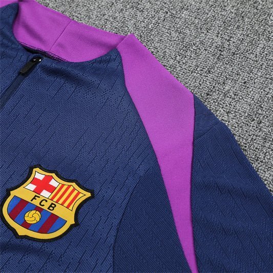 Strikers Club™ 2025/26 FC Barcelona Blue Purple Premium Football Tracksuit