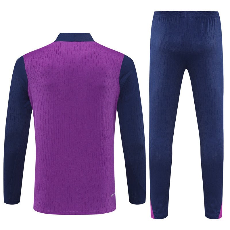 Strikers Club™ 2025/26 FC Barcelona Blue Purple Premium Football Tracksuit