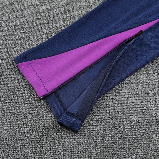 Strikers Club™ 2025/26 FC Barcelona Blue Purple Premium Football Tracksuit