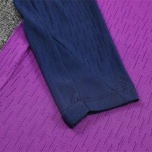 Strikers Club™ 2025/26 FC Barcelona Blue Purple Premium Football Tracksuit
