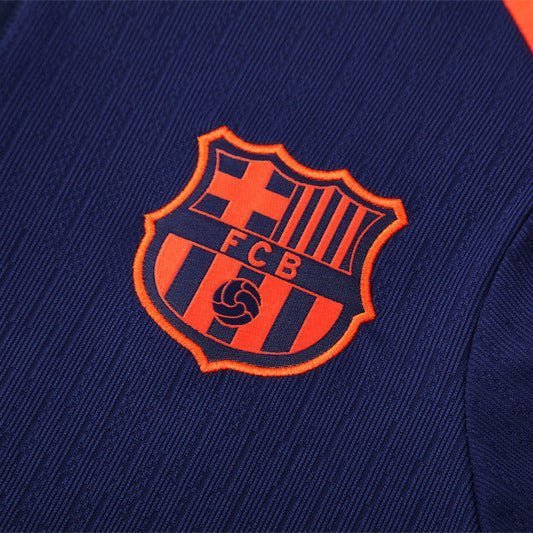 Strikers Club™ 2025/26 FC Barcelona Blue Orange Premium Football Tracksuit