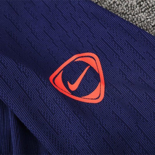 Strikers Club™ 2025/26 FC Barcelona Blue Orange Premium Football Tracksuit