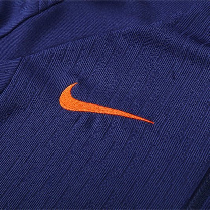 Strikers Club™ 2025/26 FC Barcelona Blue Orange Premium Football Tracksuit