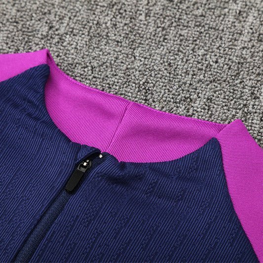 Strikers Club™ 2025/26 FC Barcelona Blue Purple Premium Football Tracksuit