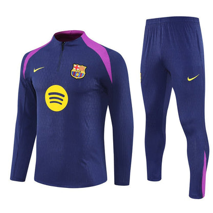 Strikers Club™ 2025/26 FC Barcelona Blue Purple Premium Football Tracksuit