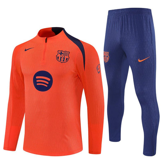 Strikers Club™ 2025/26 FC Barcelona Blue Orange Premium Football Tracksuit