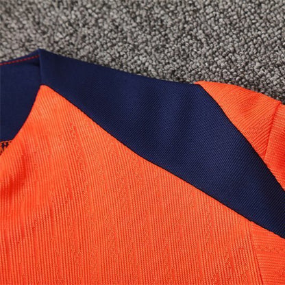 Strikers Club™ 2025/26 FC Barcelona Blue Orange Premium Football Tracksuit