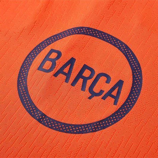Strikers Club™ 2025/26 FC Barcelona Blue Orange Premium Football Tracksuit