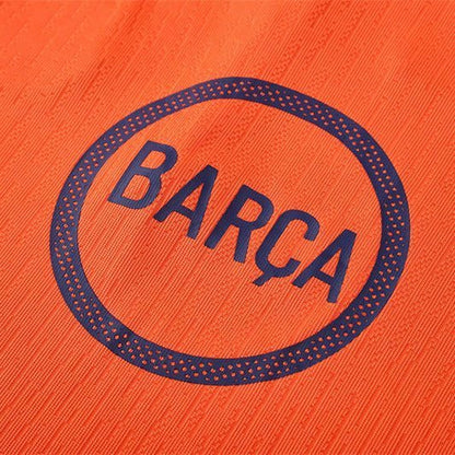 Strikers Club™ 2025/26 FC Barcelona Blue Orange Premium Football Tracksuit
