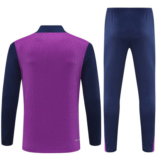 Strikers Club™ 2025/26 FC Barcelona Blue Purple Premium Football Tracksuit