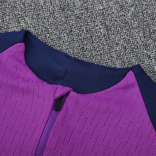 Strikers Club™ 2025/26 FC Barcelona Blue Purple Premium Football Tracksuit