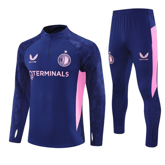 Strikers Club™ 2025/26 Feyenoord Blue Premium Football Tracksuit
