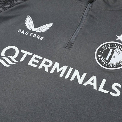 Strikers Club™ 2025/26 Feyenoord Grey Premium Football Tracksuit