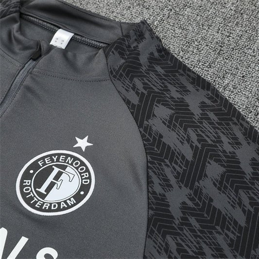 Strikers Club™ 2025/26 Feyenoord Grey Premium Football Tracksuit