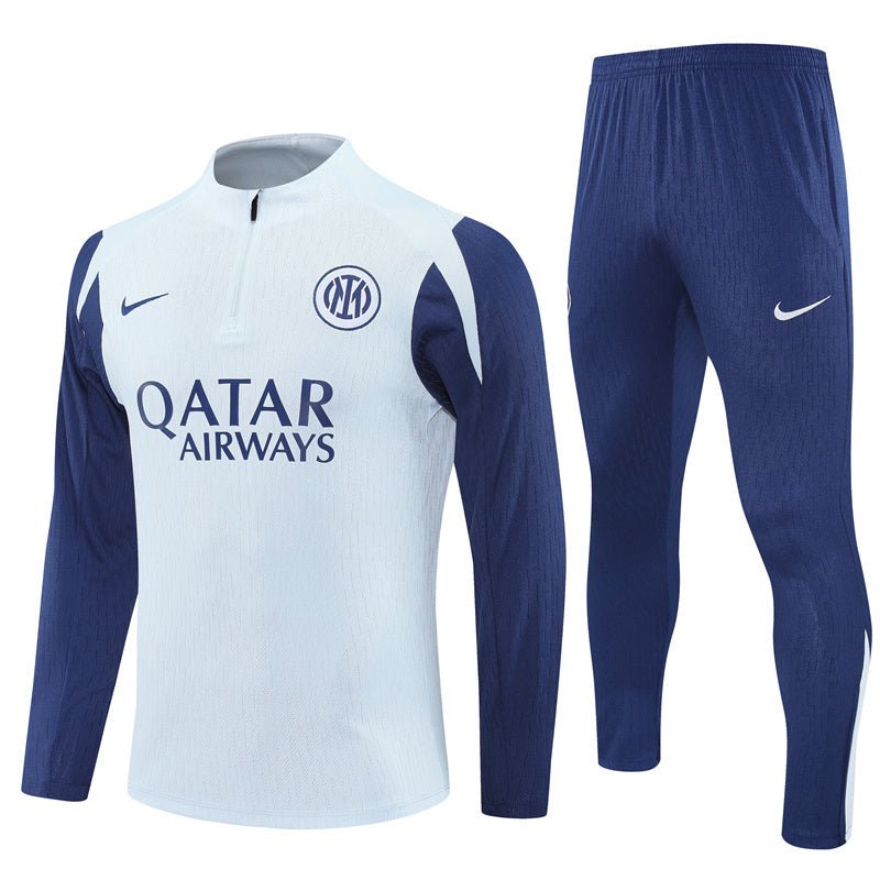 Strikers Club™ 2025/26 Inter Milan White Premium Football Tracksuit